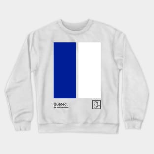 Quebec // Original Minimalist Artwork Poster Design Crewneck Sweatshirt